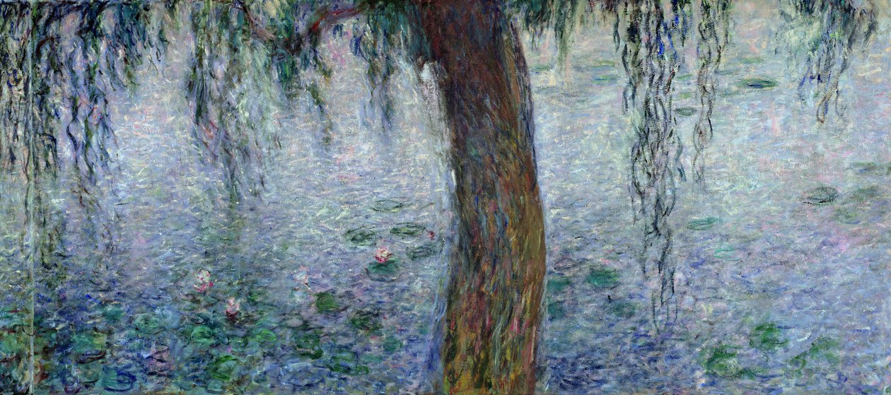 Nymphéas : Matin avec saules pleureurs (détail) - Claude Monet