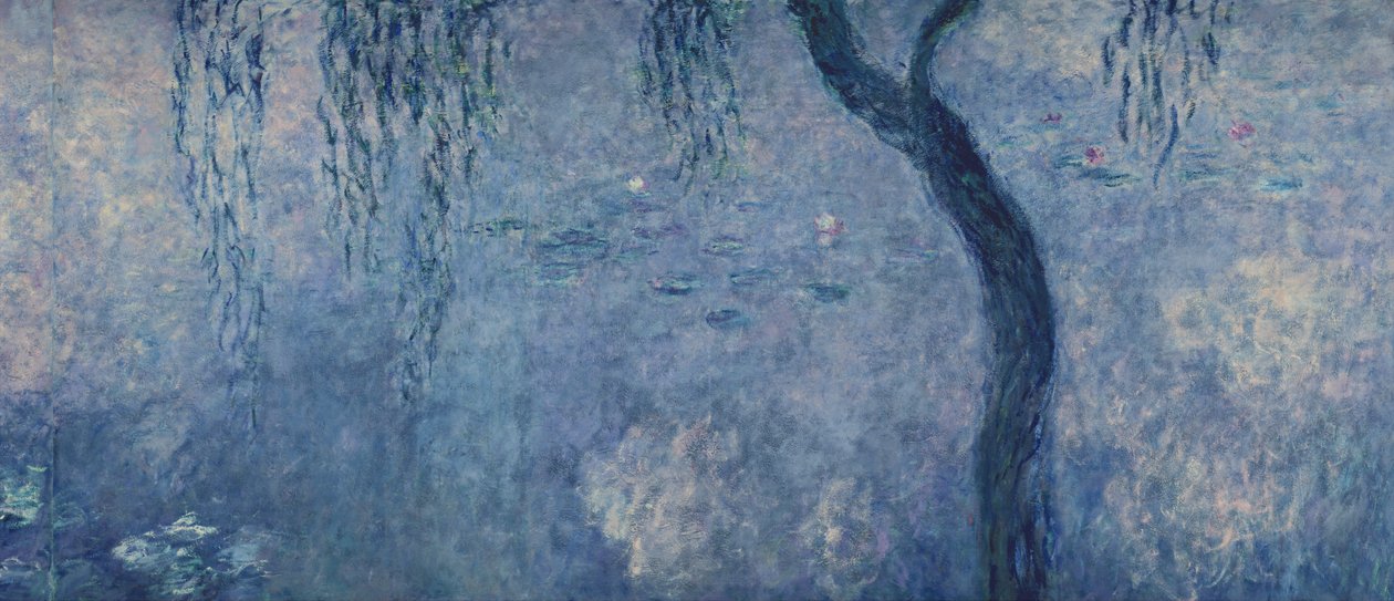 Nénuphars : Deux saules pleureurs, section droite - Claude Monet