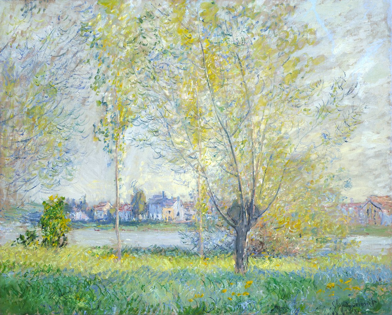 Saules à Vétheuil, 1880 - Claude Monet