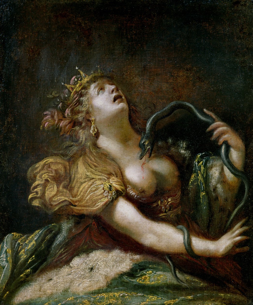 Cléopâtre se suicidant - Claude Vignon