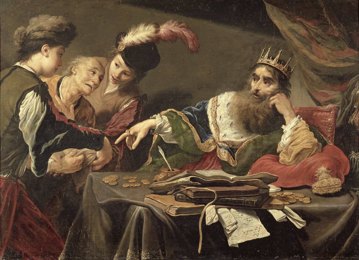 Crésus recevant un tribut d