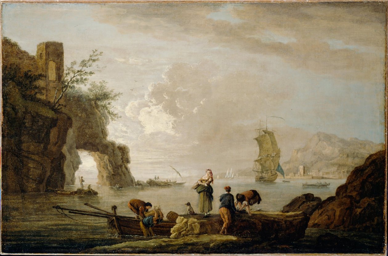 Vue côtière - Claude Joseph Vernet