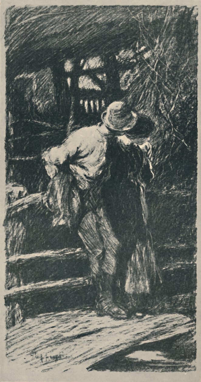 Une cour à Devon, 1919 - Claude Allin Shepperson