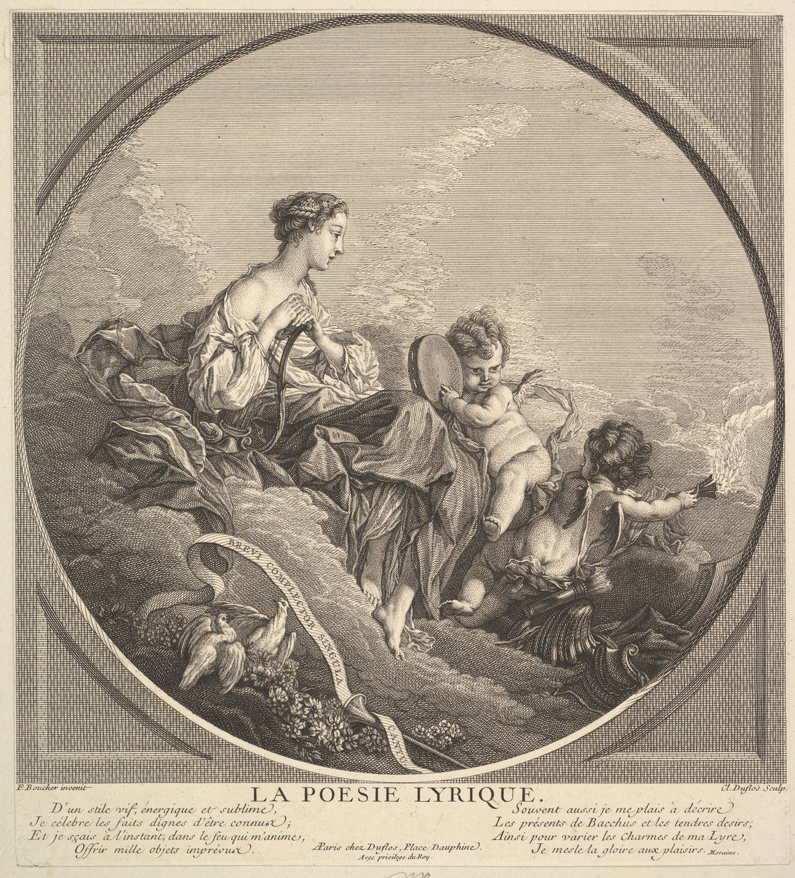 Poésie Lyrique, vers 1741 - Claude Augustin Duflos