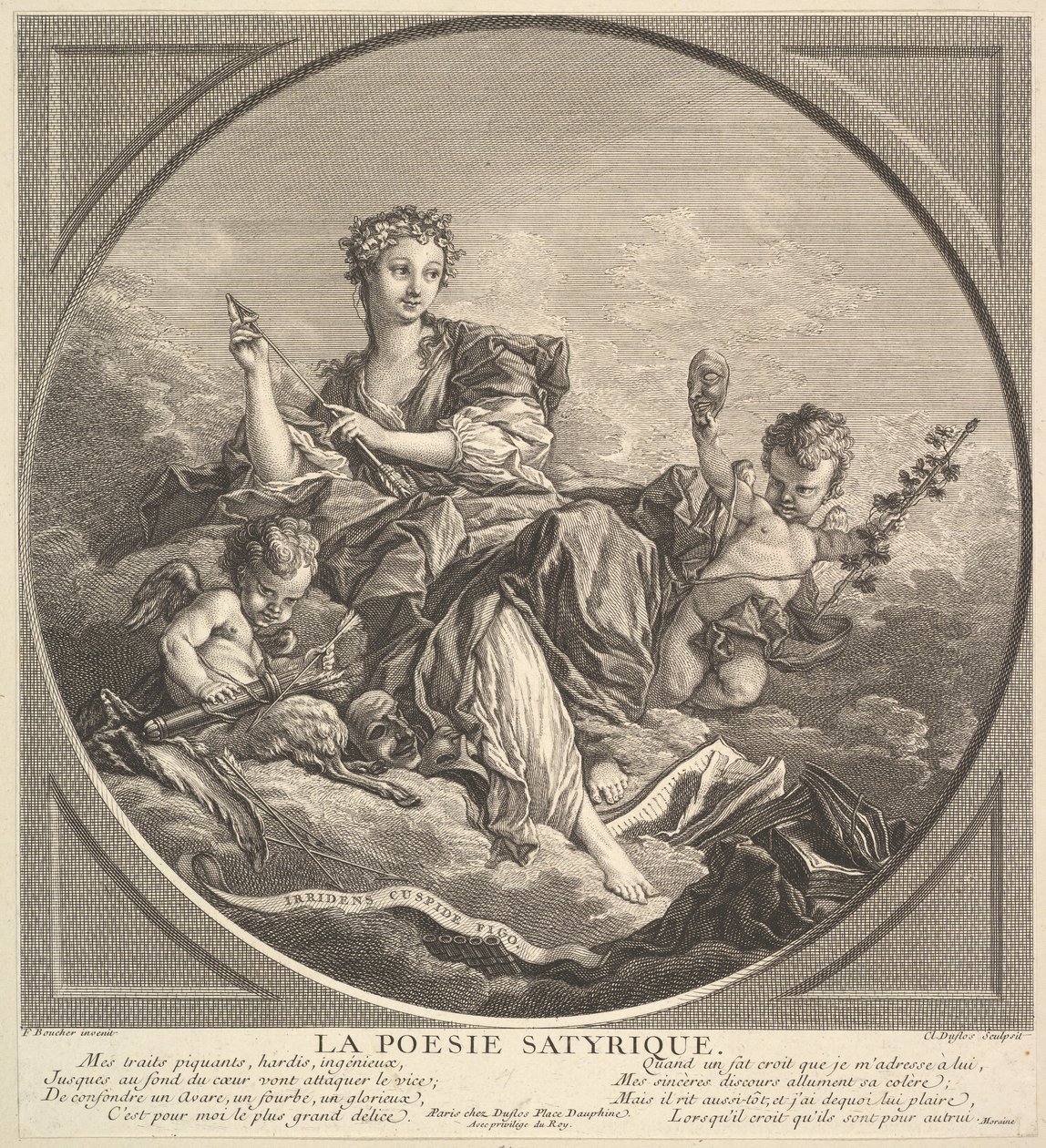 Poésie Satirique, ca. 1741 - Claude Augustin Duflos