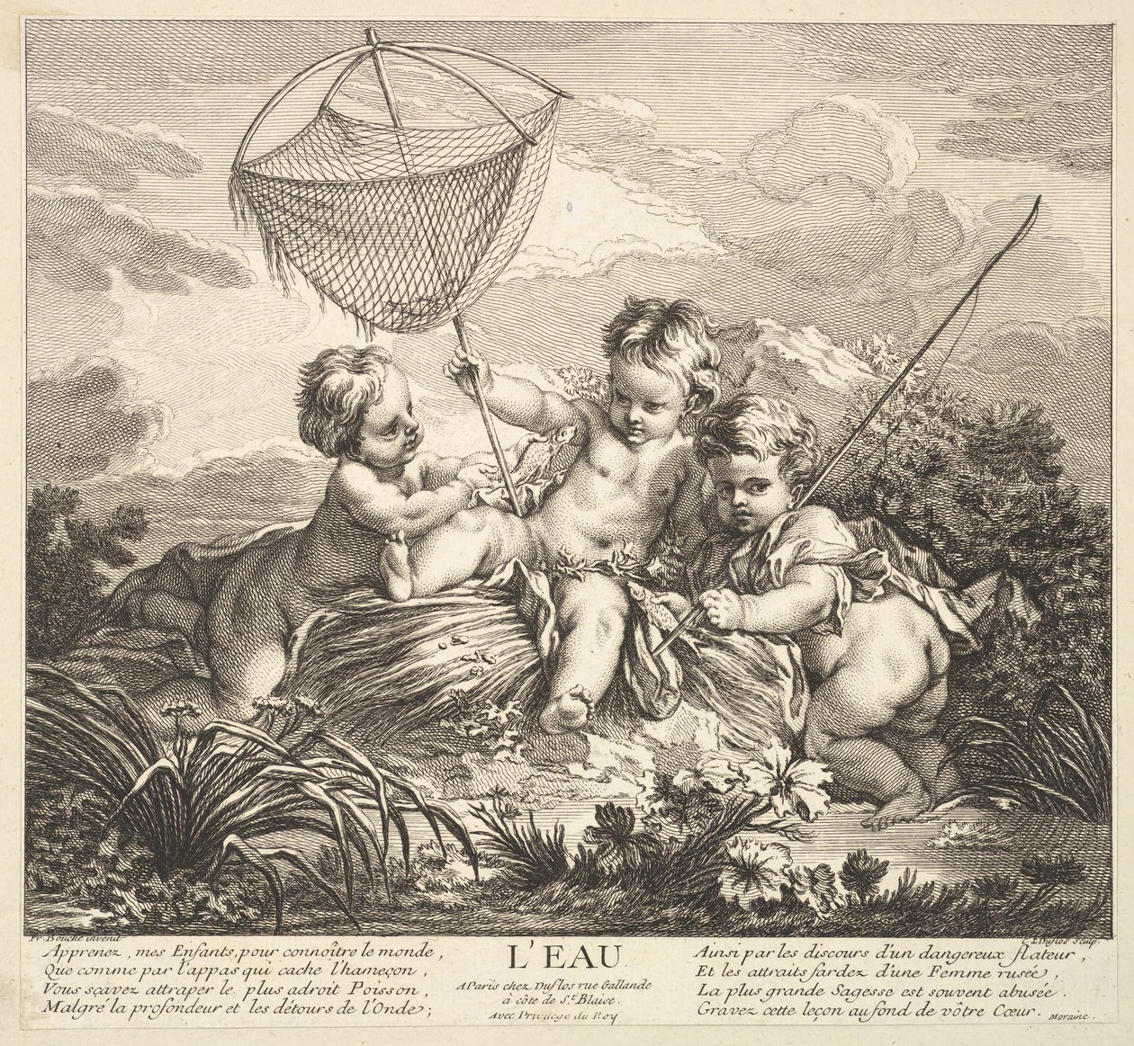 Eau, 18ème siècle - Claude Augustin Duflos