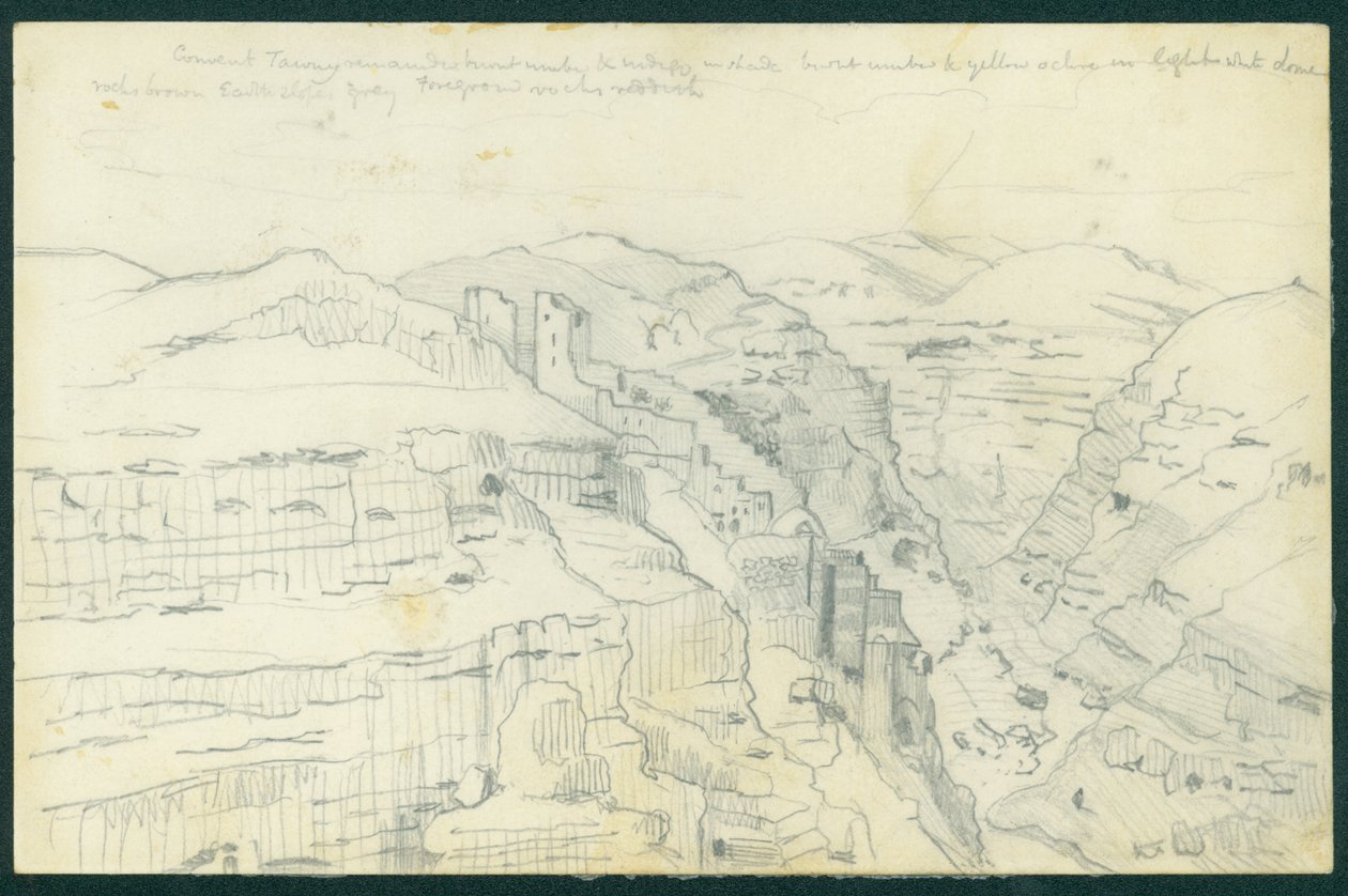 Mar Saba, 1873 - Claude Conder