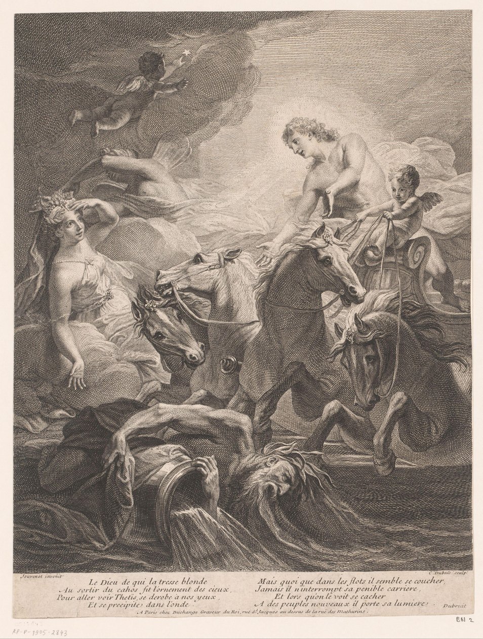 Apollon visite Thétis - Claude Dubosc