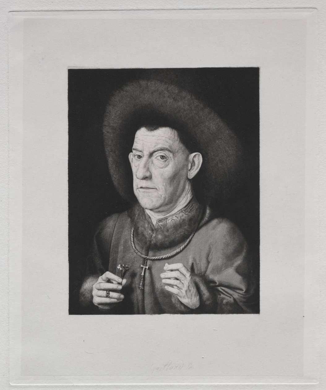 Homme avec un œillet - Claude Ferdinand Gaillard