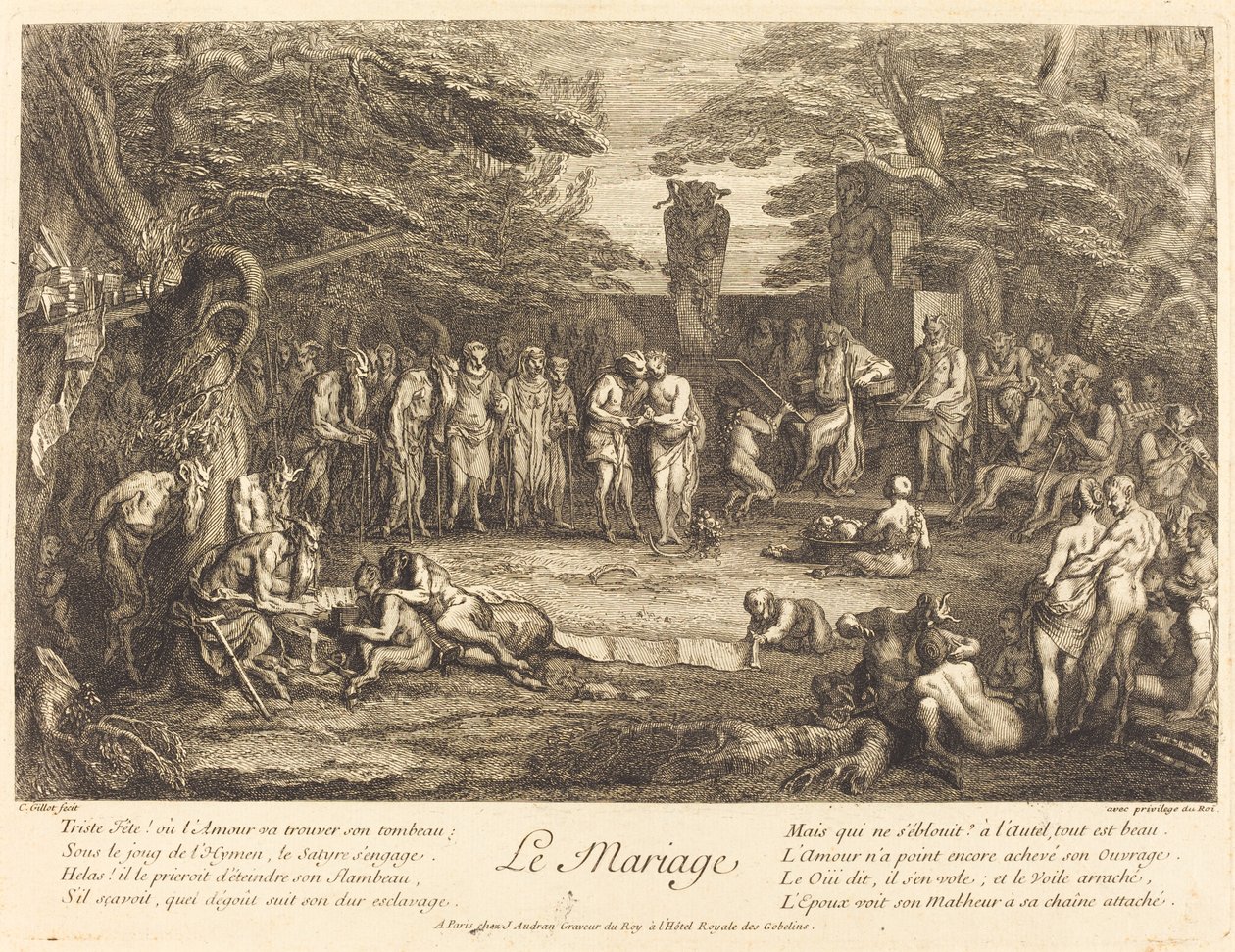 Le Mariage - Claude Gillot