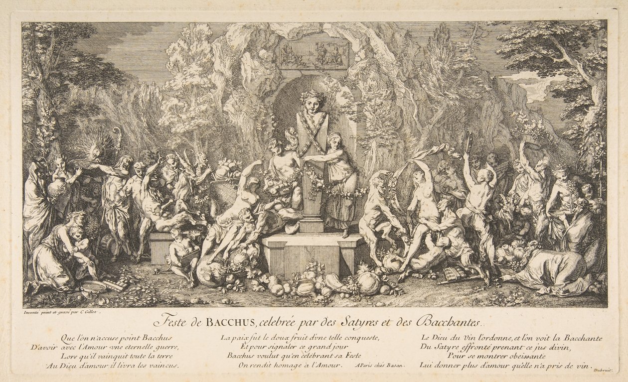 La fête de Bacchus - Claude Gillot