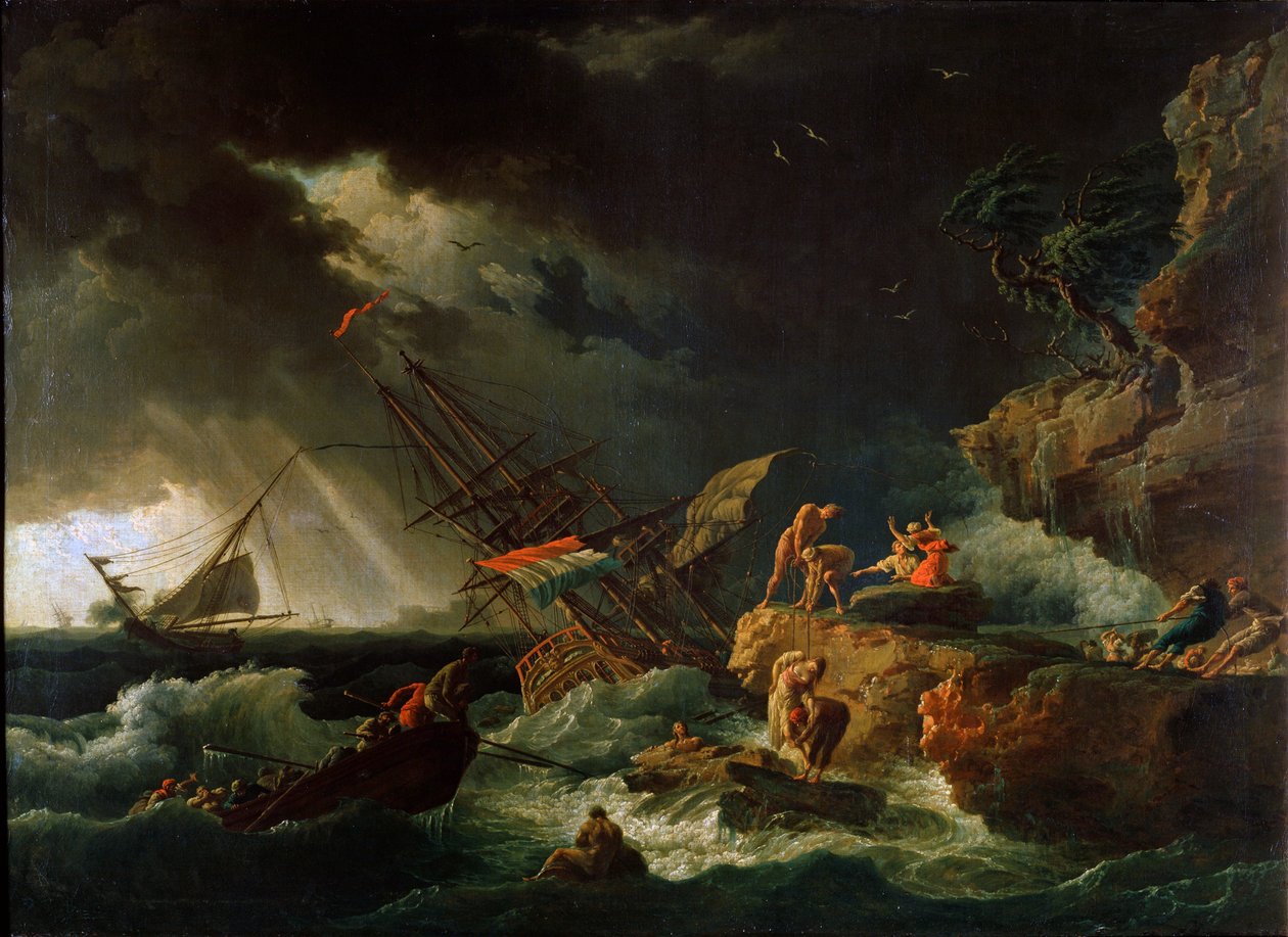 Tempête en mer, années 1740 - Claude Joseph Vernet