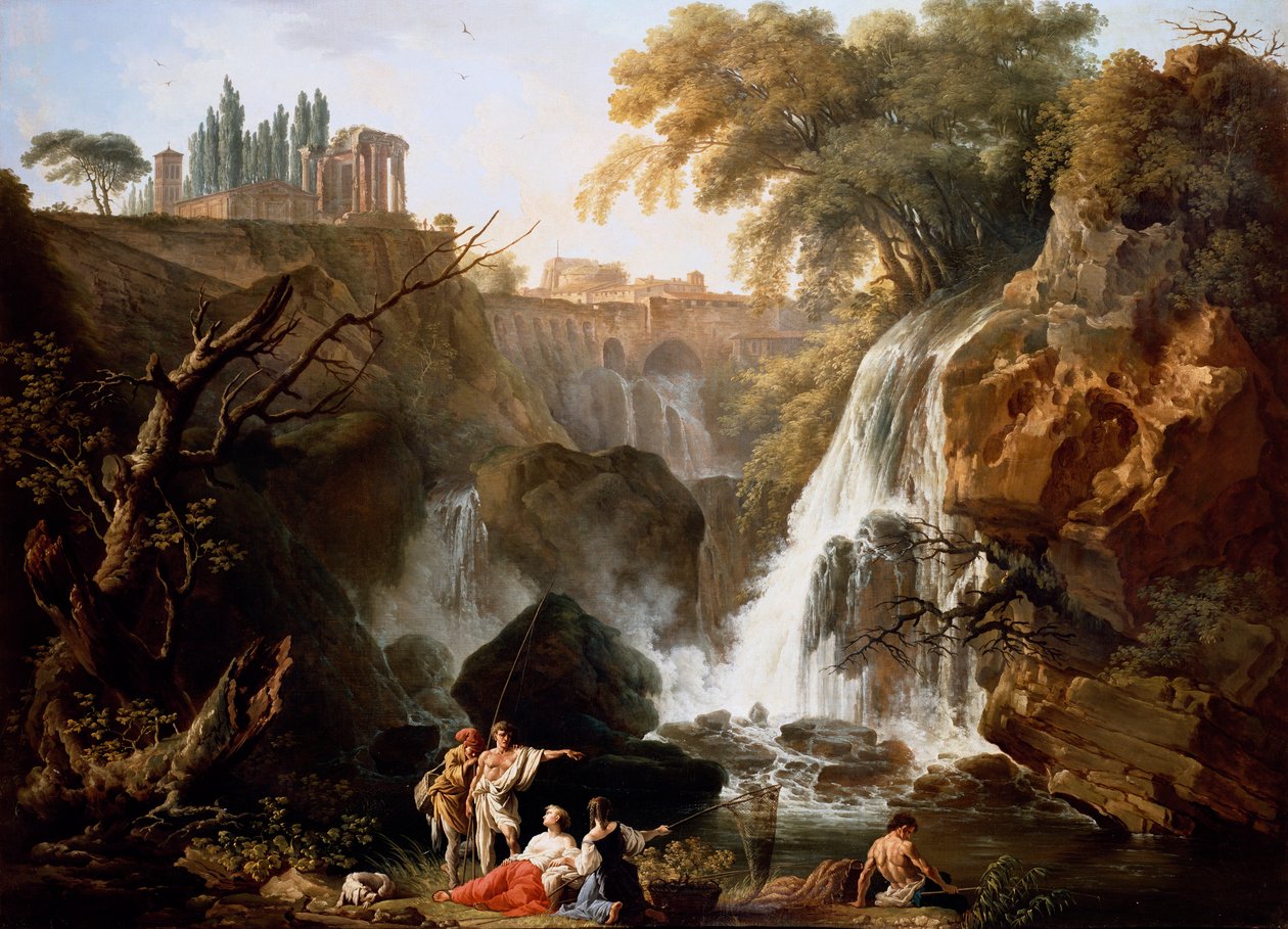 La cascade à Tivoli - Claude Joseph Vernet