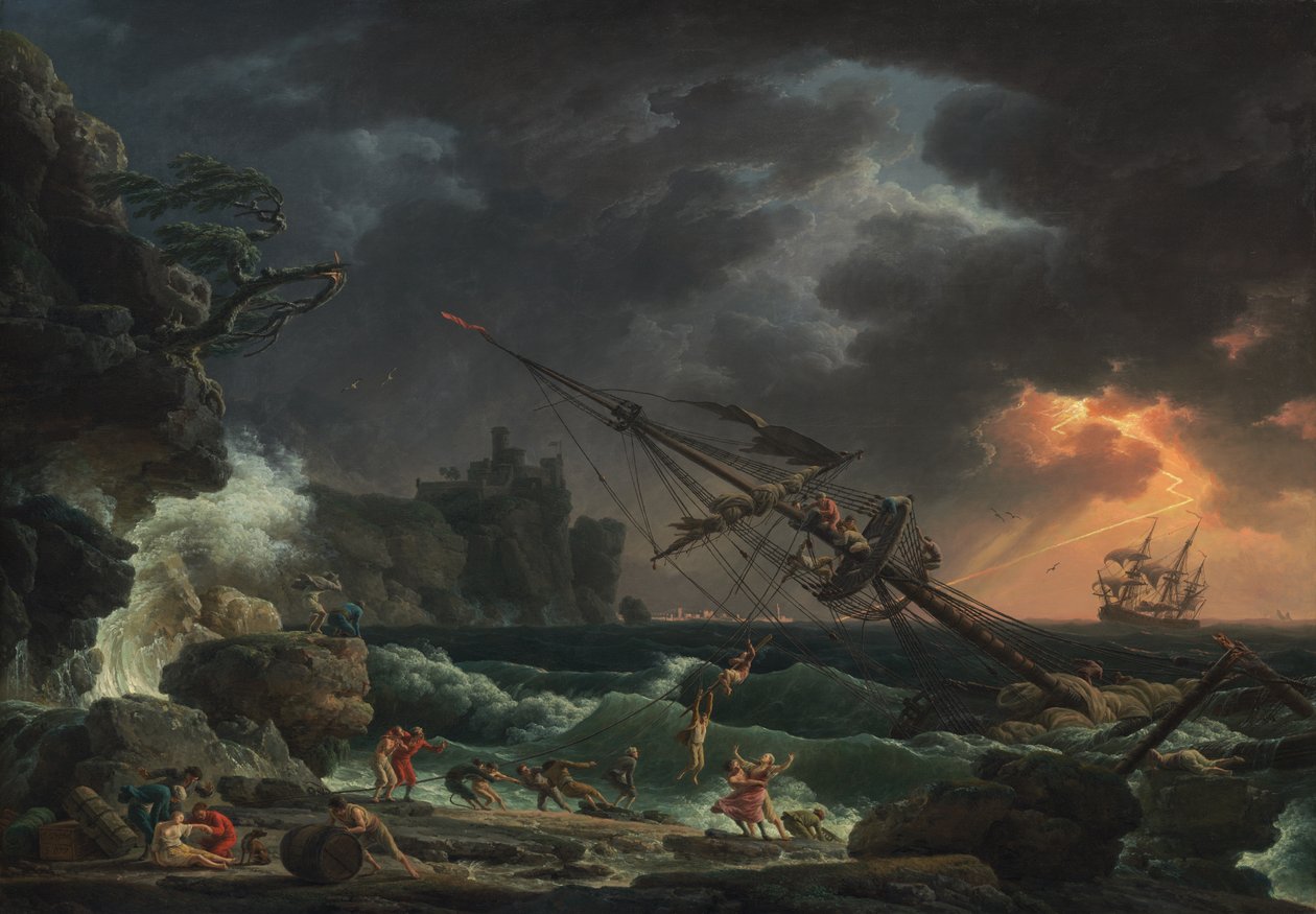 Le Naufrage - Claude Joseph Vernet