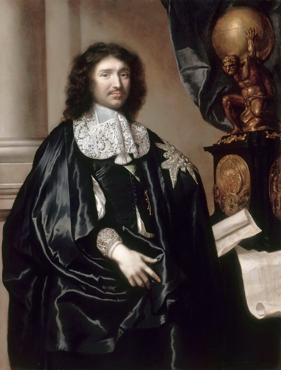 Portrait de Jean-Baptiste Colbert 1619-1683 - Claude Lefebvre