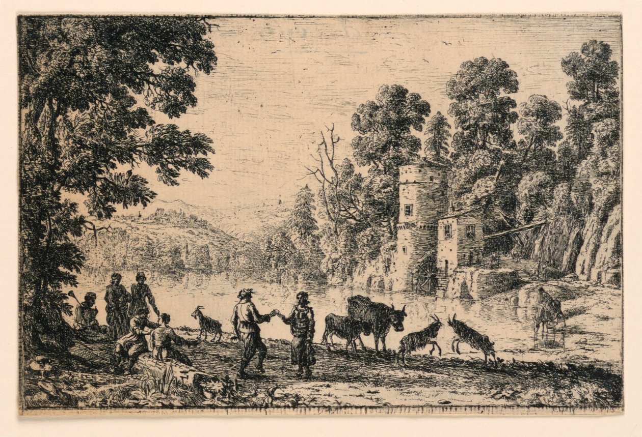 Danse sur la rive - Claude Lorrain