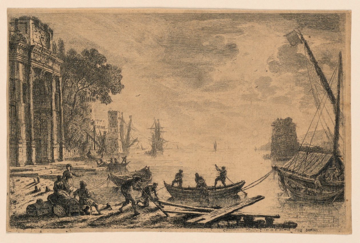 Scène de port - Claude Lorrain