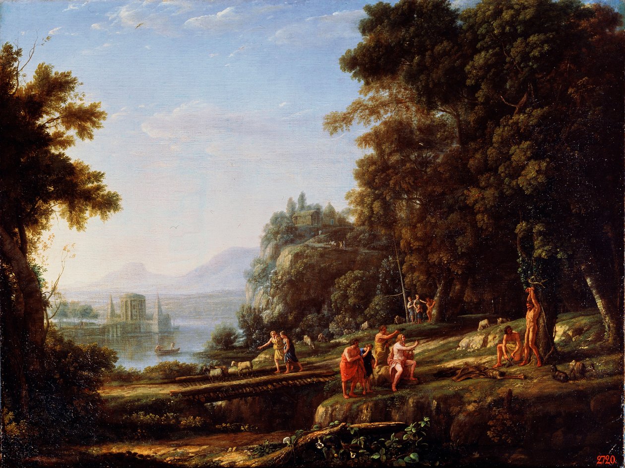 Paysage avec Apollon et Marsyas, 1639-1640 - Claude Lorrain