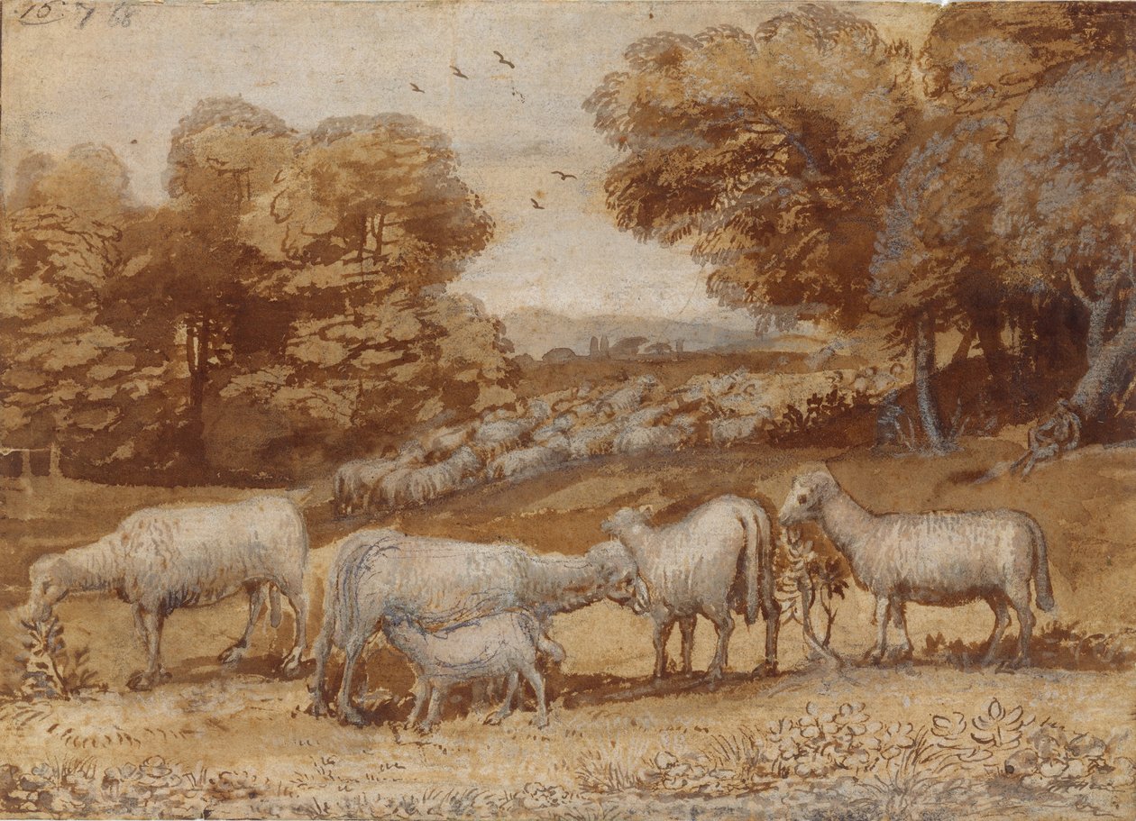 Paysage avec Moutons, vers 1648 - Claude Lorrain