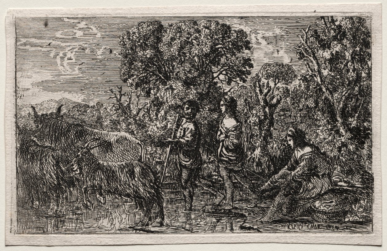 Le Passage du gué - Claude Lorrain