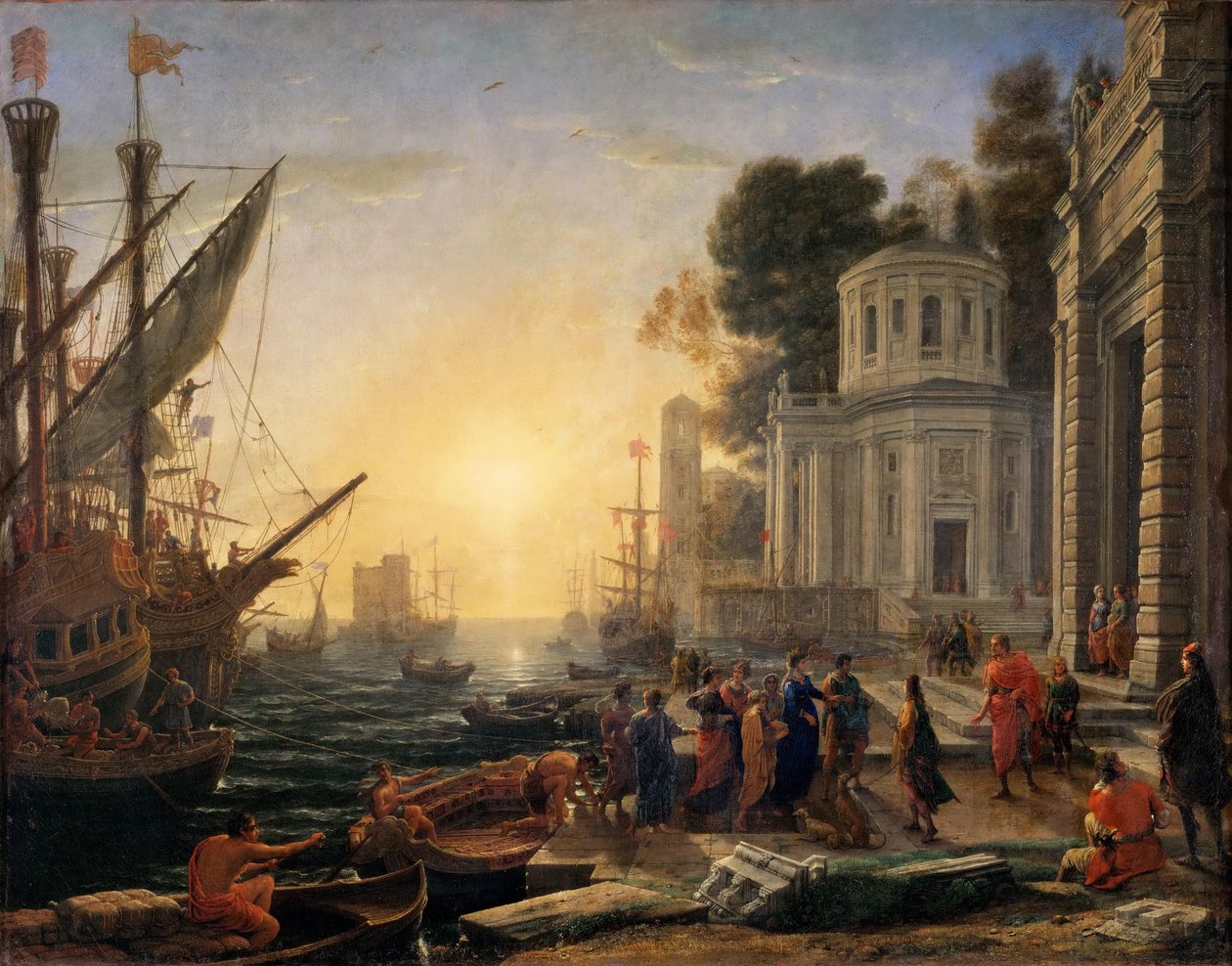Le Débarquement de Cléopâtre à Tarse - Claude Lorrain