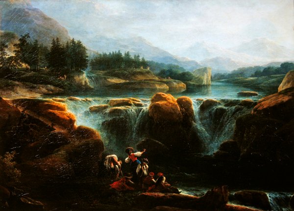 Paysage suisse, vers 1790-94 - Claude Louis Chatelet