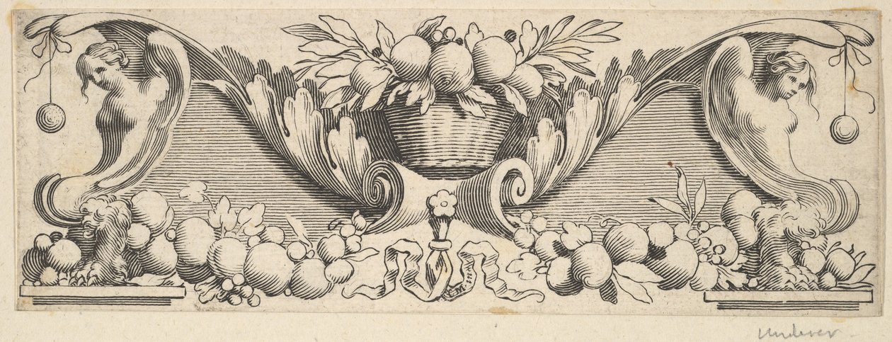Bandeau : Panier de fruits - Claude Mellan