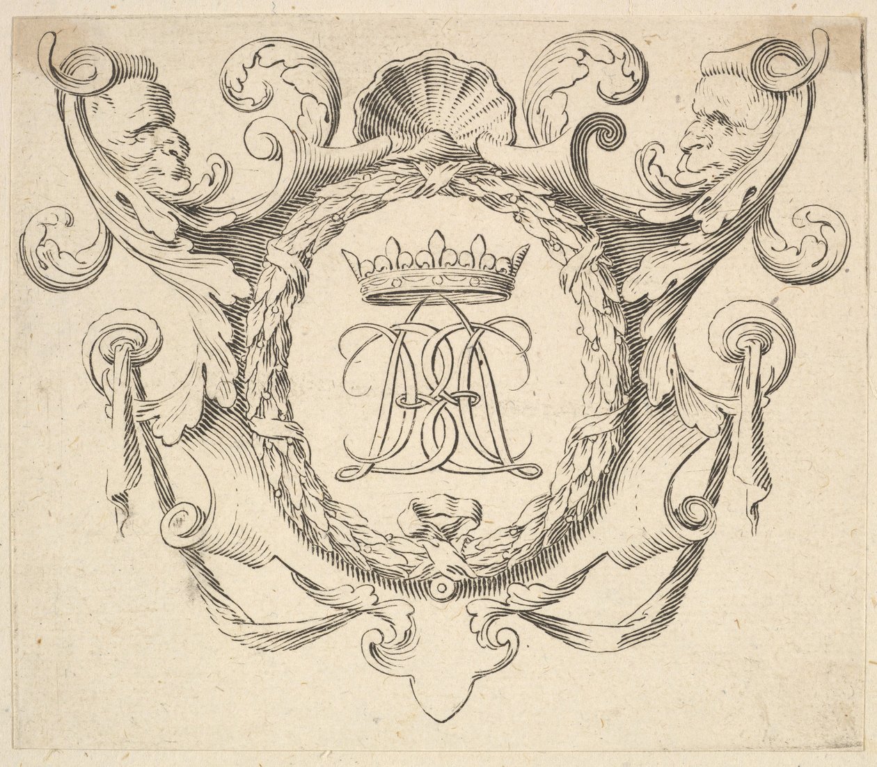 Monogramme Couronné - Claude Mellan