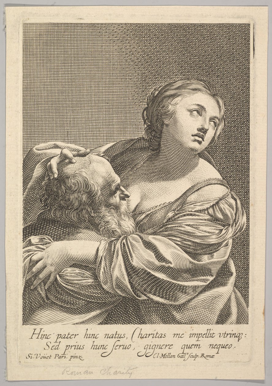 Charité romaine - Claude Mellan