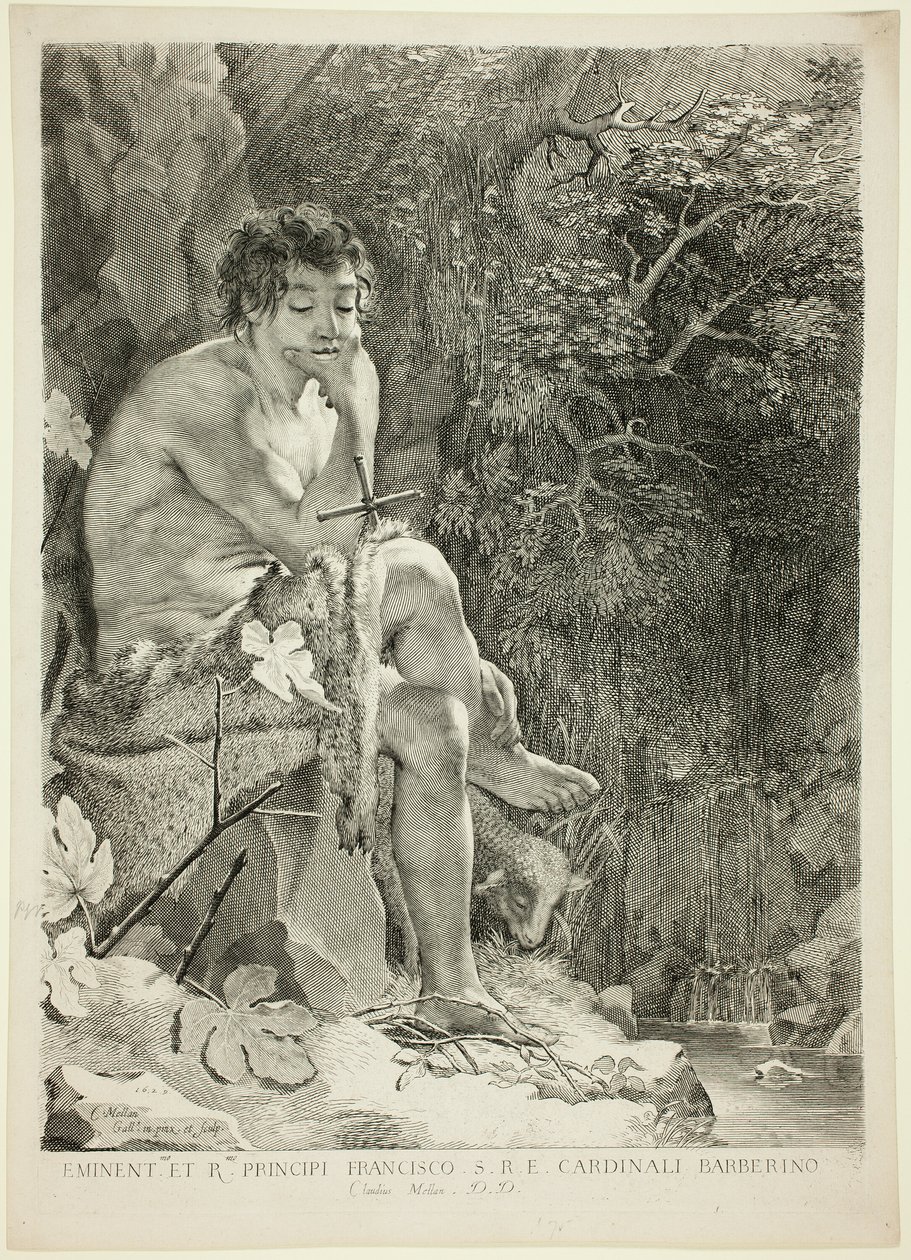 Saint Jean-Baptiste dans le désert - Claude Mellan