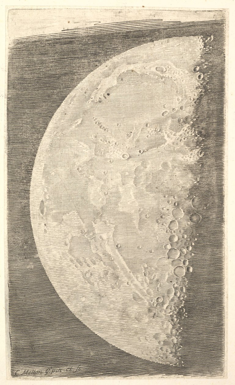 La Lune dans son dernier quartier - Claude Mellan