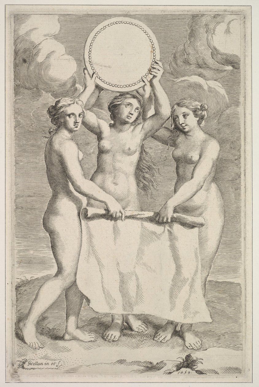Les Trois Grâces, 1659 - Claude Mellan