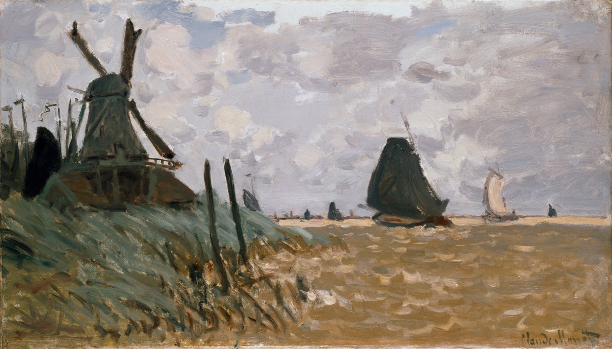 Un moulin près de Zaandam, 1871 - Claude Monet