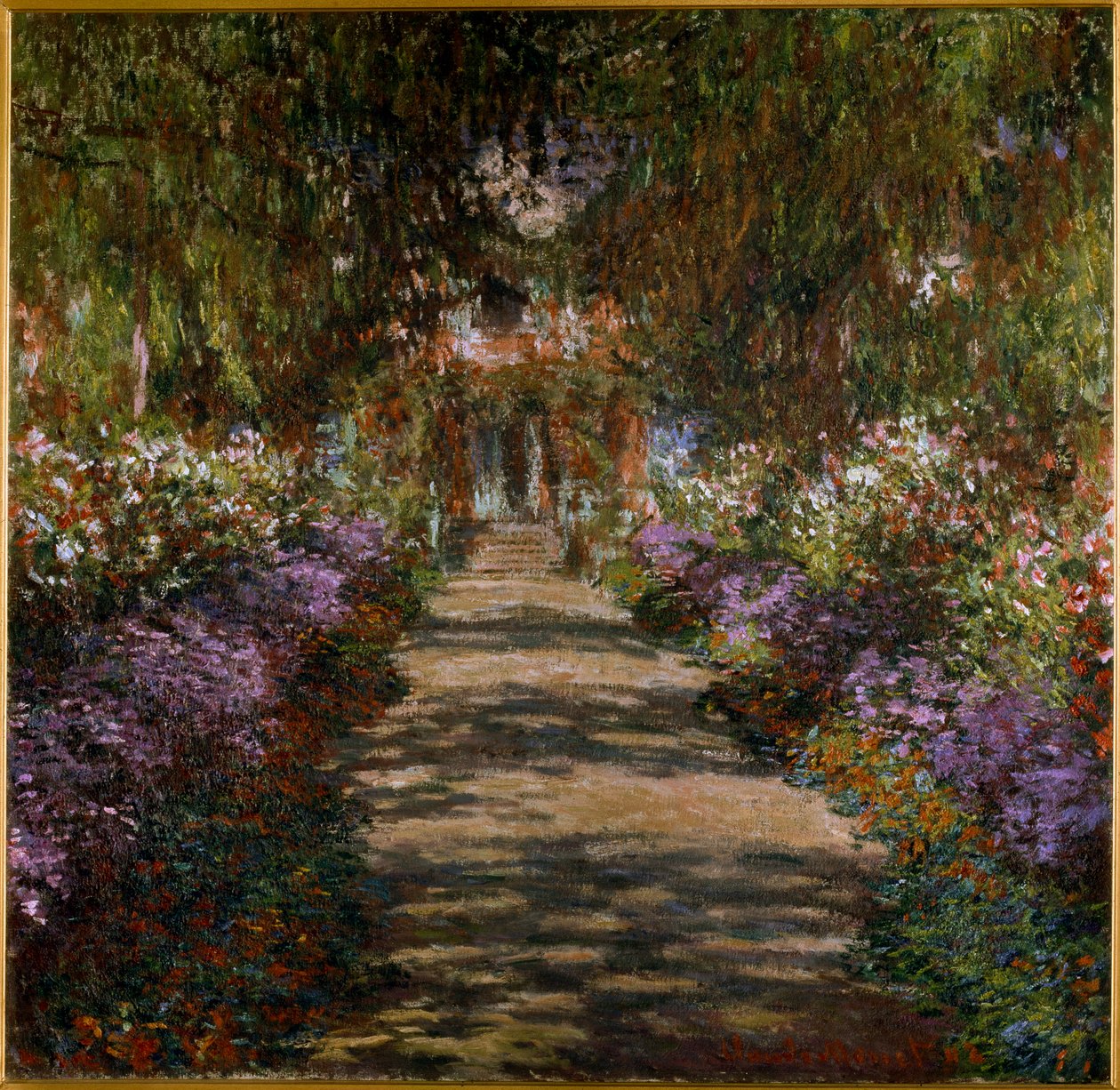 Allée dans le jardin de Giverny - Claude Monet