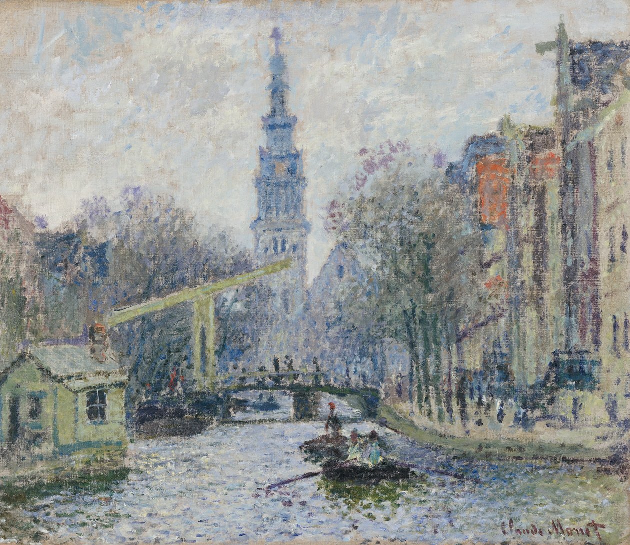 Canal à Amsterdam, 1874 - Claude Monet