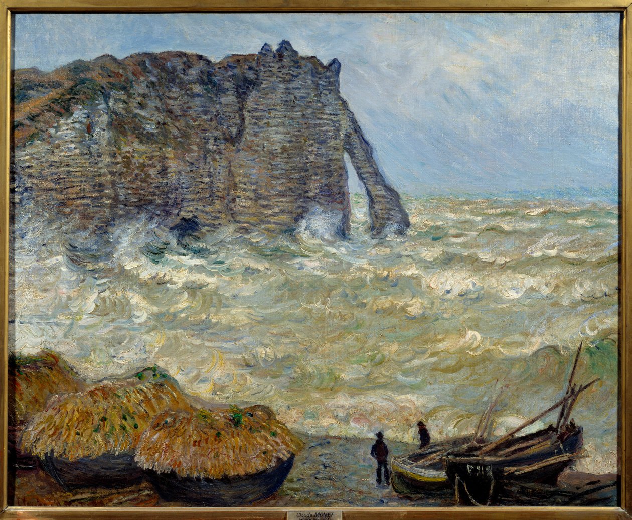 Falaise à Étretat - Claude Monet