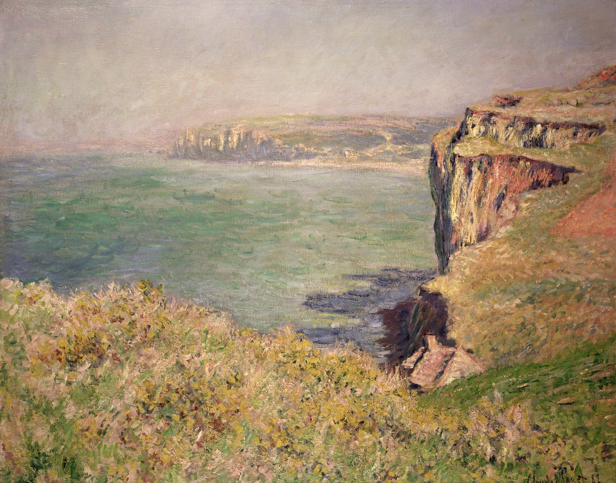 Falaise à Varengeville, 1882 - Claude Monet