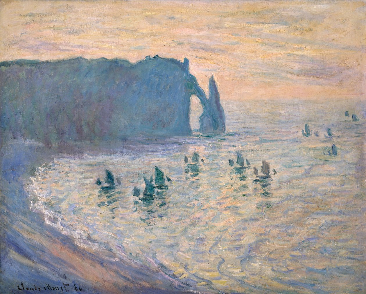 Falaises à Étretat, 1885-1886 - Claude Monet