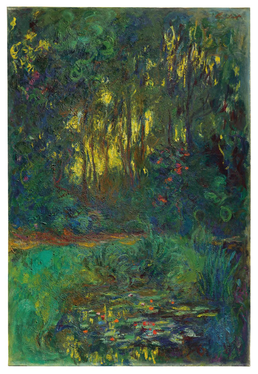 Coin du bassin aux nymphéas, c.1918-19 - Claude Monet
