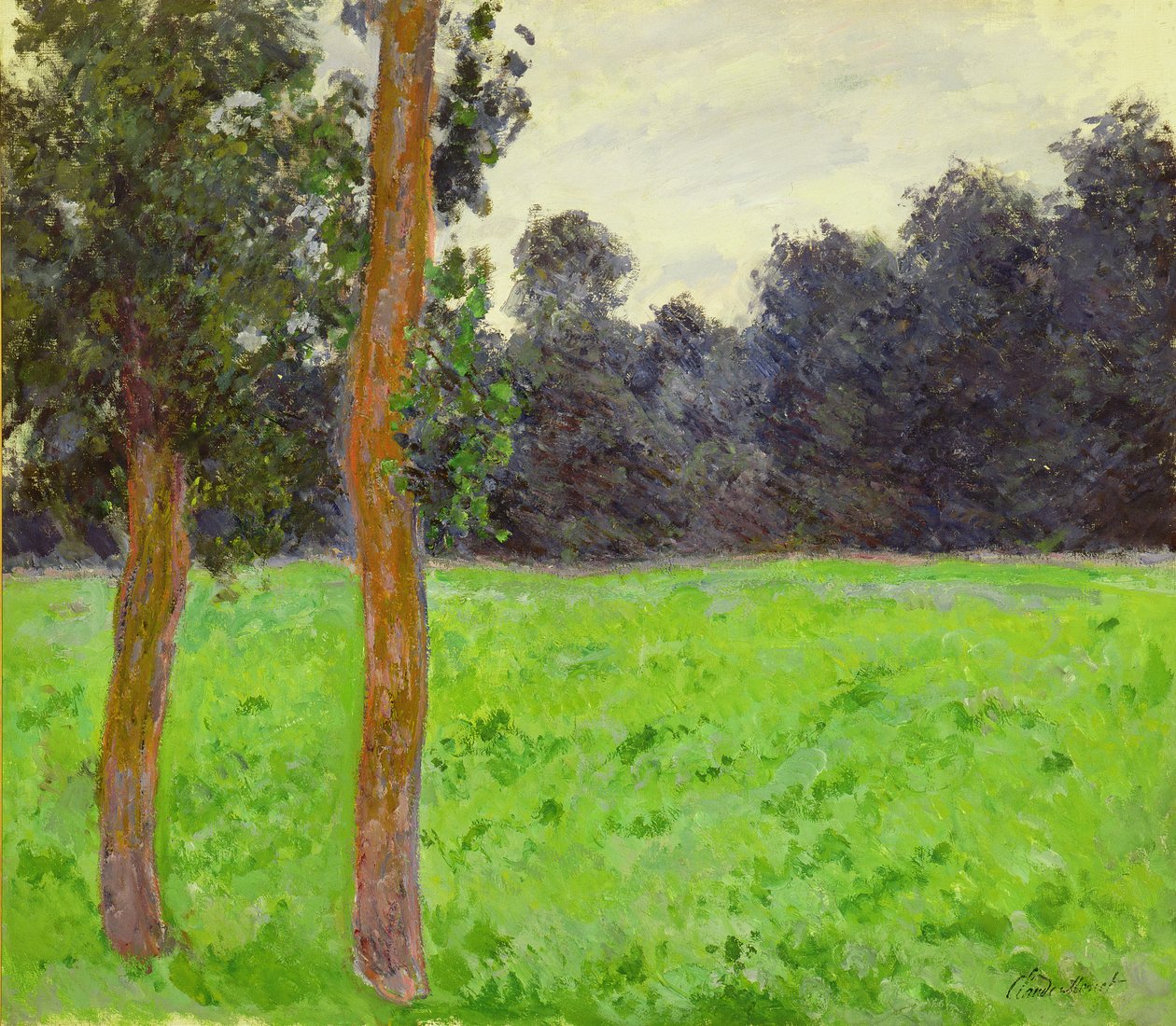 Deux Arbres dans la Prairie, 1886 - Claude Monet