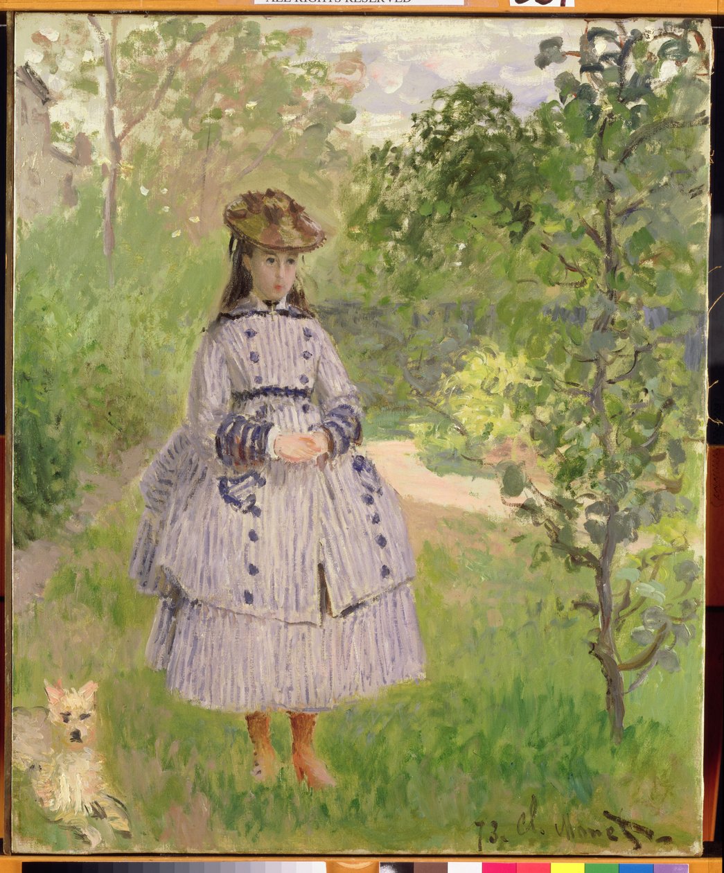 Fille dans un jardin, 1873 - Claude Monet