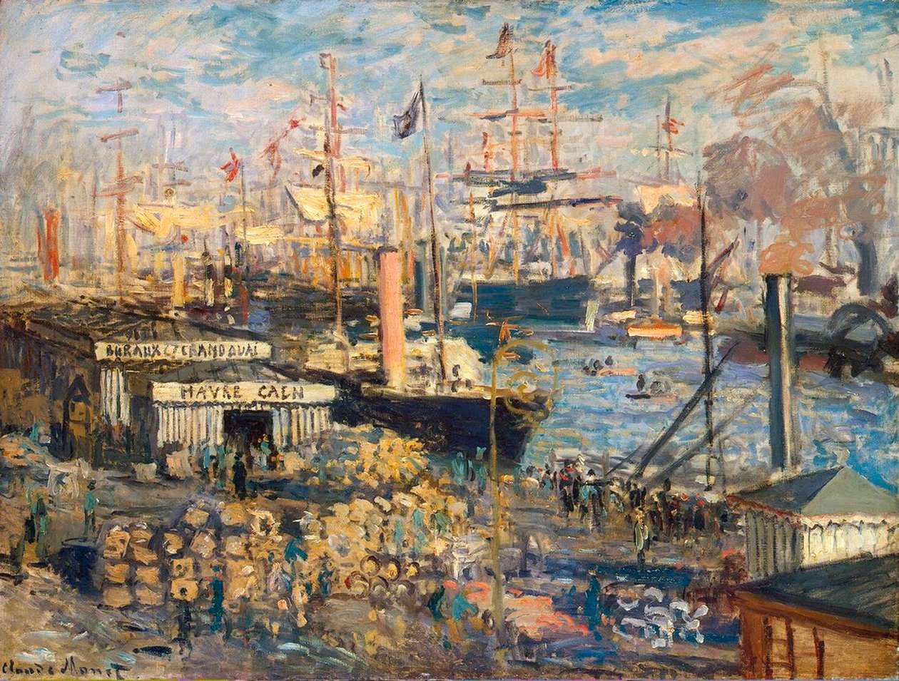 Grand Quai au Havre, 1872 - Claude Monet