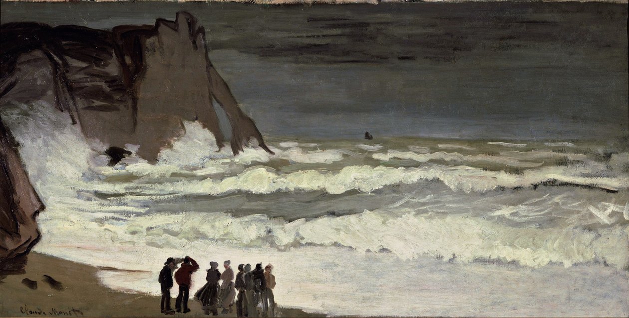 Grosse mer à Étretat - Claude Monet
