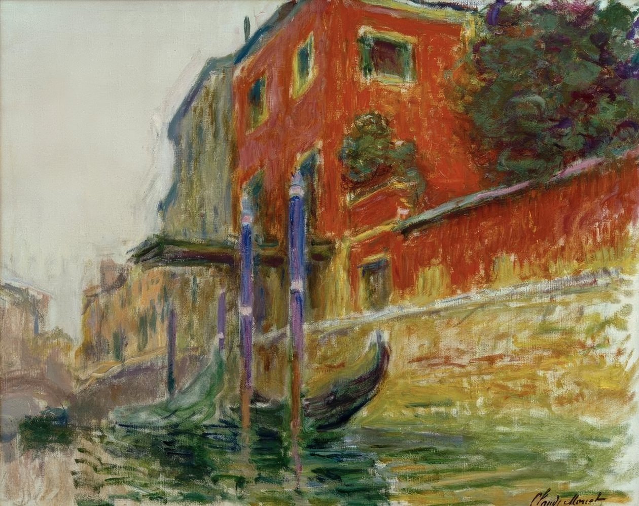 La maison rouge, esquisse - Claude Monet