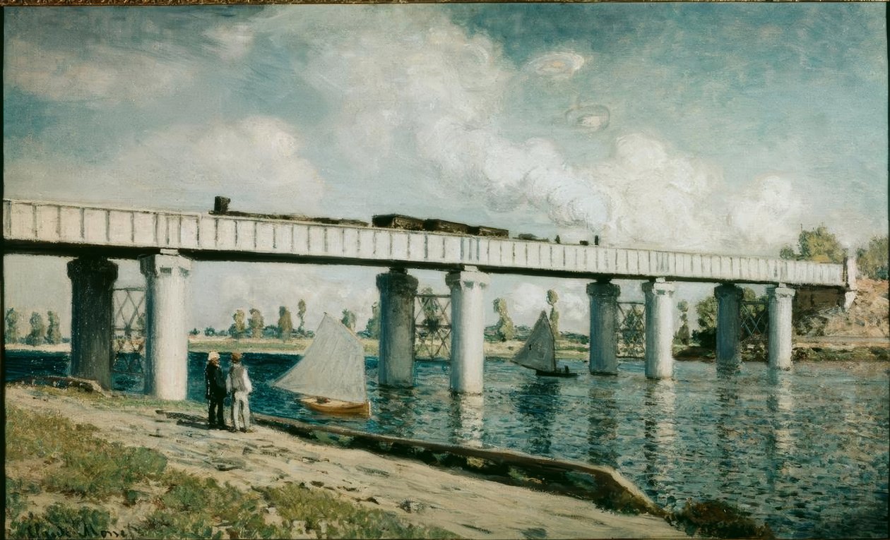 Le Pont du chemin de fer à Argenteuil - Claude Monet