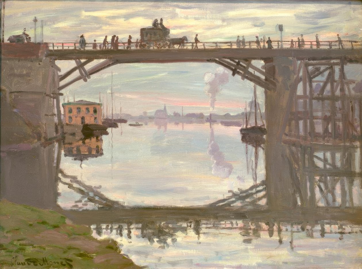Le pont de bois - Claude Monet
