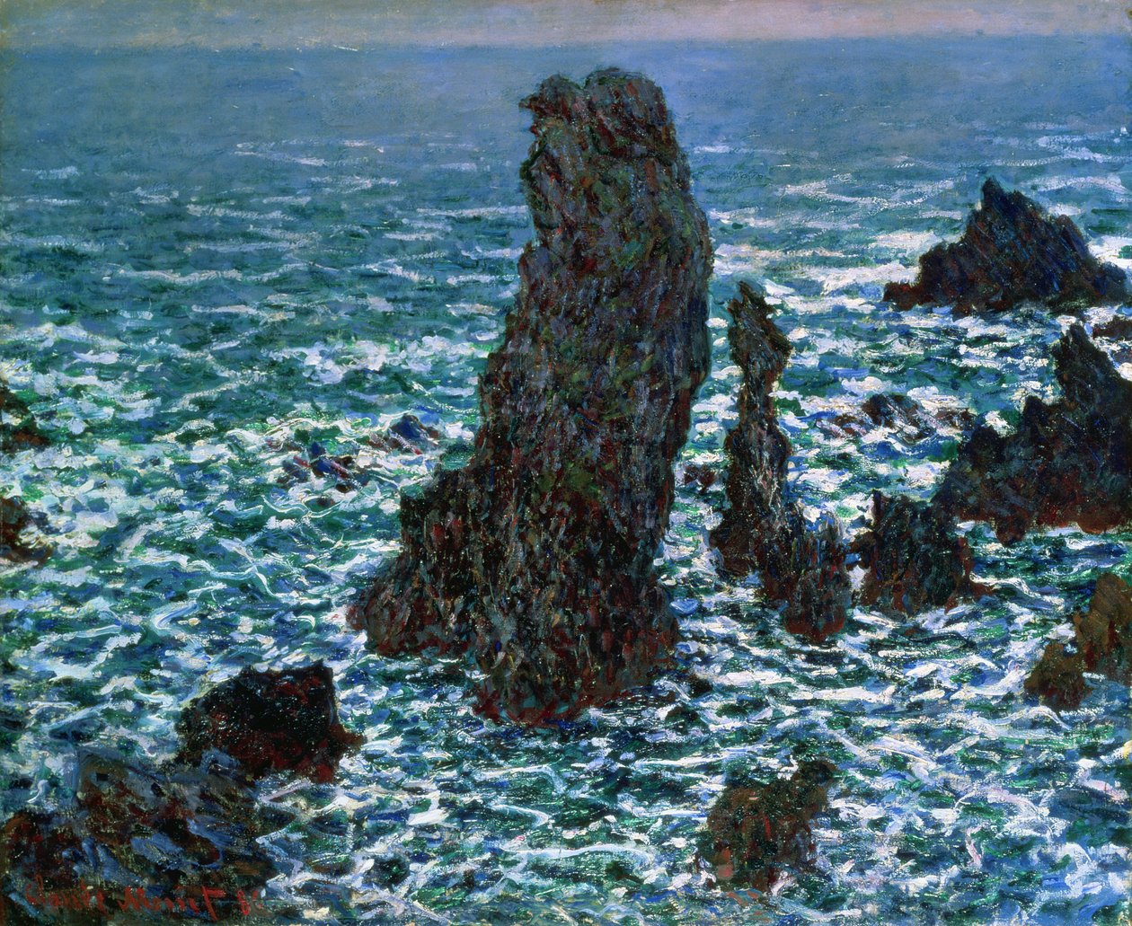 Les Pyramides à Port-Coton, Belle-Île-en-Mer, 1886 - Claude Monet