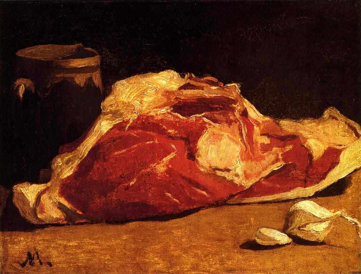 Nature morte avec viande - Claude Monet