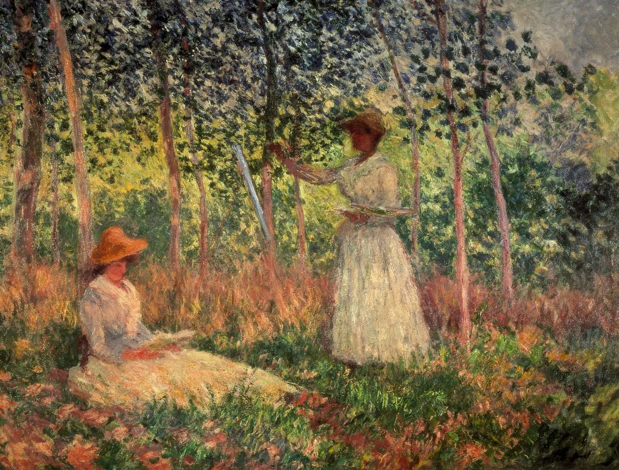 Suzanne lisant et Blanche peignant - Claude Monet