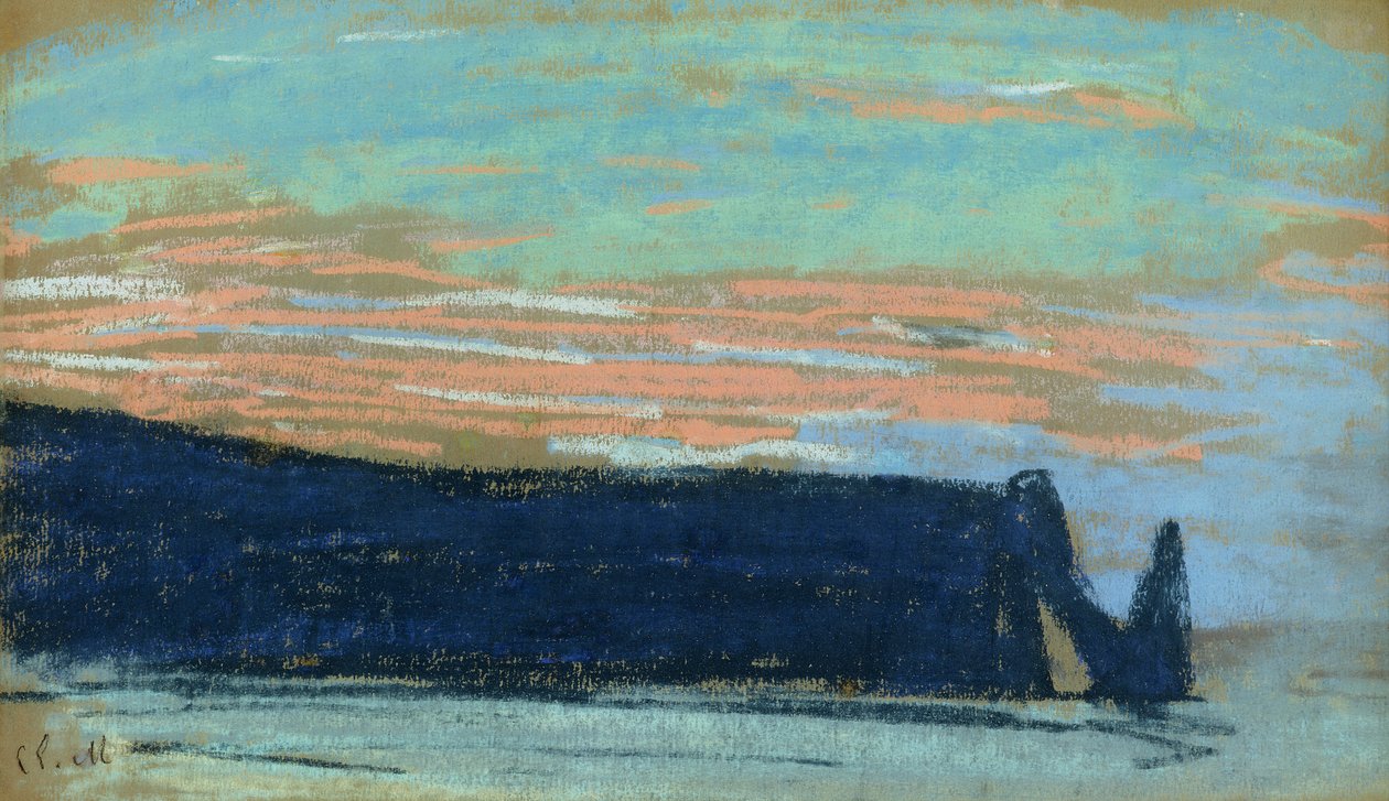 La falaise à Étretat, vers 1885 - Claude Monet